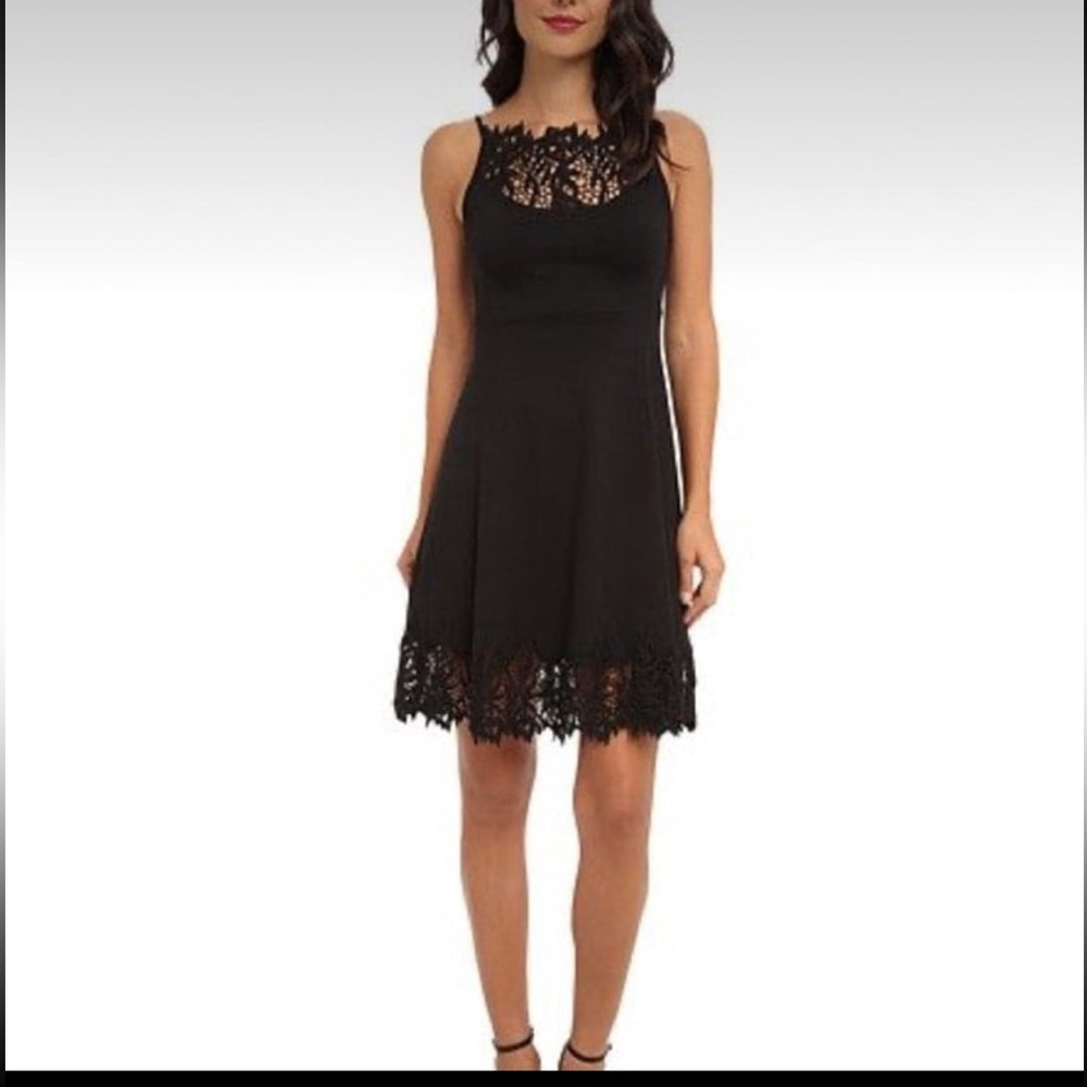 Free People Forget Me Not Black Dress Size XS Lace Stretch Cocktail Party Formal